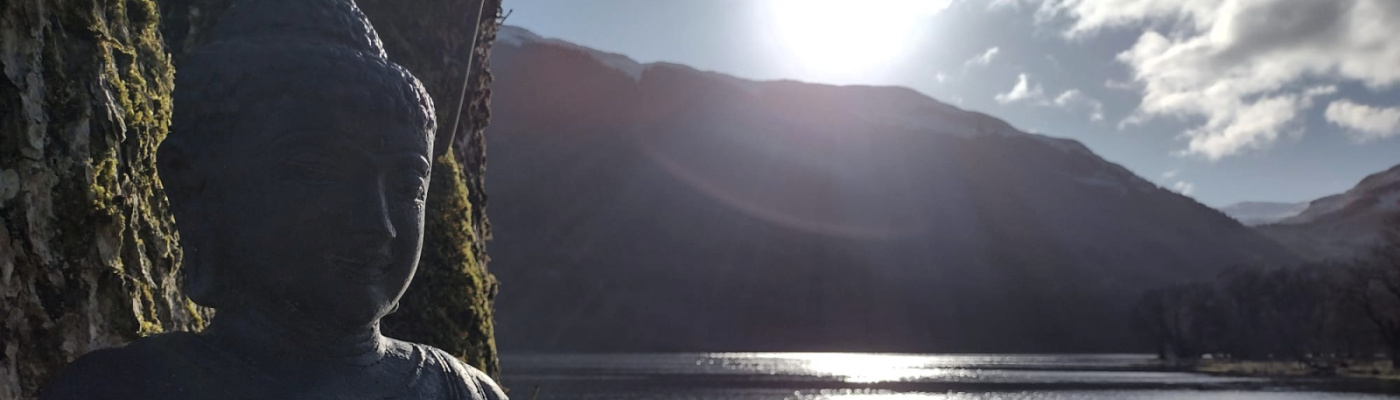 Buddha and loch view - Memorial Space